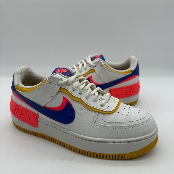 Nike Shoes - Nike CI0919-105 Women 8.5 Air Force 1 Low Shoes Shadow White/Crimson Sneakers